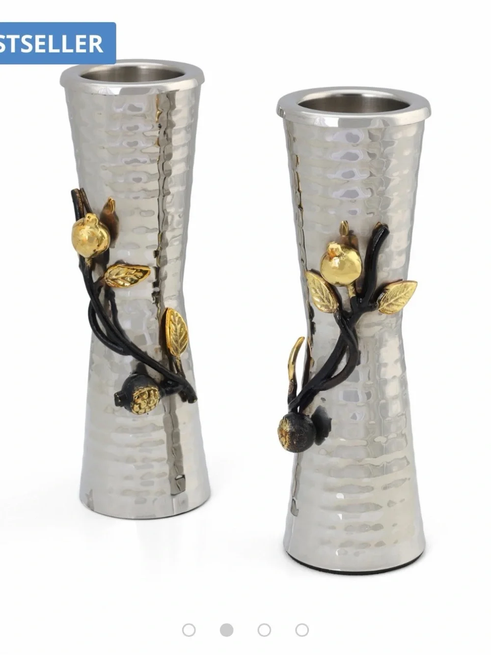 Yair Emanuel Pomegranate Candle Stick Holders